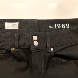 Black bootcut Gap pants